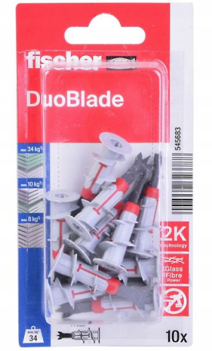 Mocowanie Do Płyt Gipsowo-kartonowych Duoblade Fischer Blister 10 Szt/opak