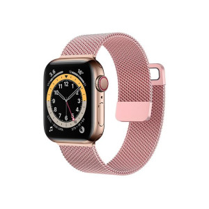 Pasek Bransoletka Mediolańska Do Apple Watch 38/40/41mm Jasnoróżowa