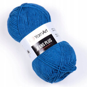 Włóczka YarnArt Jeans Plus kolor C. NIEBIESKI 17