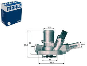 Termostat Fiat 80c Grande Punto 1,4 07- Mahle