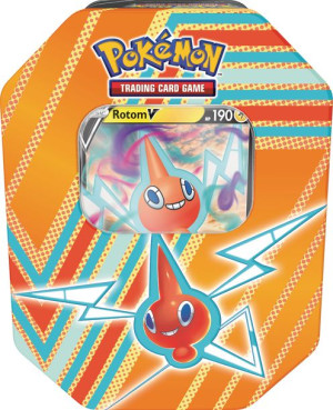 Pokemon TCG V Tin puszka ROTOM 4 boostery + promo