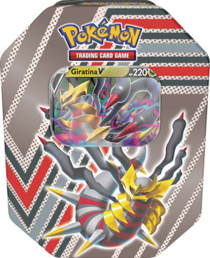Pokemon TCG V Tin puszka GIRATINA 4 boostery + promo