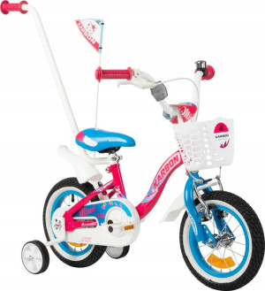 ROWER DLA DZIEWCZYNKI 12 KARBON MIMI pink blue