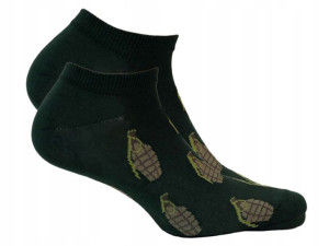 Wzorowane Stopki Męskie Wola Casual Granaty, 39/41