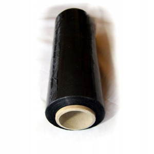 Folia Mini Stretch Czarna 1kg Mini Tuleja