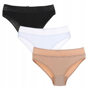 MORAJ Figi Majtki Damskie Bikini 3-sztuki M