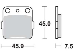 Klocki hamulcowe MCB561SI LUCAS sinter-SI