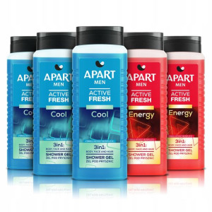Apart Żel pod Prysznic Męski 3w1 Mix Active 5x500