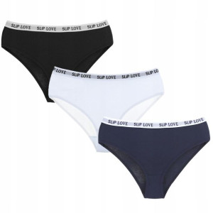Figi damskie bawełniane bikini 3 pak MORAJ - L