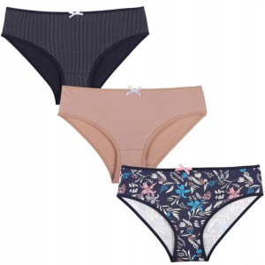 Figi Damskie Klasyk Bikini Bawełna 3 szt. MORAJ XL