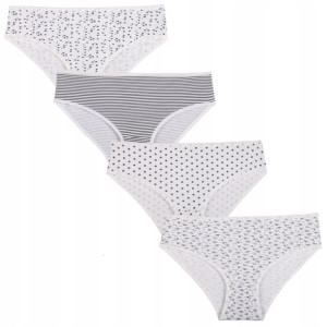 Figi Damskie Klasyk Bikini Bawełna 4 szt. MORAJ S