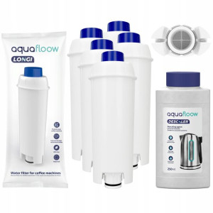 Zestaw do DELONGHI 5x Filtr 1x ODKAMIENIACZ 250 ml