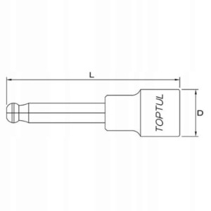 Nasadka trzpieniowa 1/2'' HEX 10 mm TOPTUL BCSA161