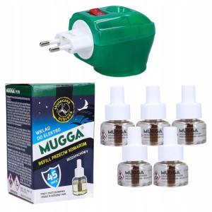 Elektrofumigator Na Komary Elektro +5x Wkład Mugga
