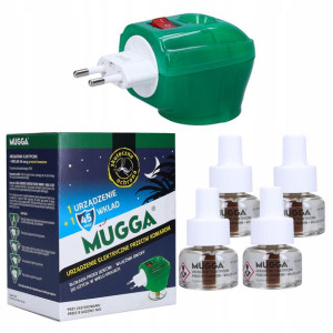 Elektrofumigator Na Komary Elektro +4x Wkład Mugga