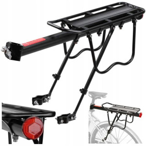 Bagażnik Rowerowy Aluminium Tylny Uniwersalny 75kg
