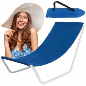 Lekki Leżak Plażowy Fotel Składany +torba Na Ramię