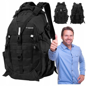 Plecak Turystyczny Trekkingowy Górski Czarny 25l
