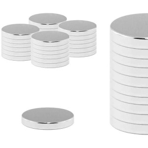 Magnesy neodymowe 20 szt. okrągłe 8 mm płytkowe