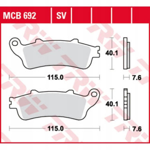 Klocki hamulcowe przód HONDA ST 1100 1996- LUCAS M