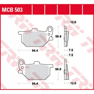 Klocki hamulcowe przód/tył YAMAHA XS 400/750 1980-
