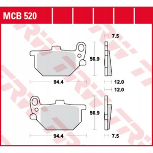 Klocki hamulcowe przód/tył YAMAHA XS 650/750 1980-