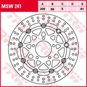 Tarcza przód SUZUKI GSX-R 1000/600/750 2003- pływa