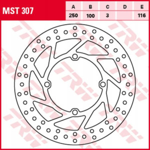 Tarcza przód KAWASAKI KDX 125M/125SM/200C1/200E1/2