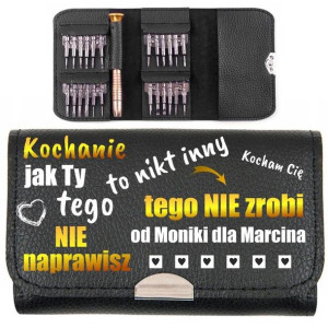 Zestaw Narzędzi Śrubokręt Prezent Walentynki Chłopaka Niego