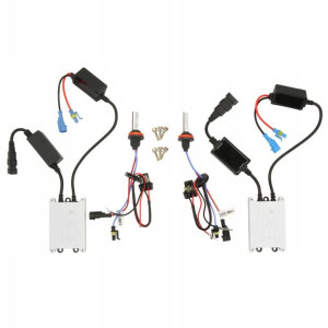 Zestaw Xenon HID H9 6000K 12V CANBUS SLIM Zimne bi