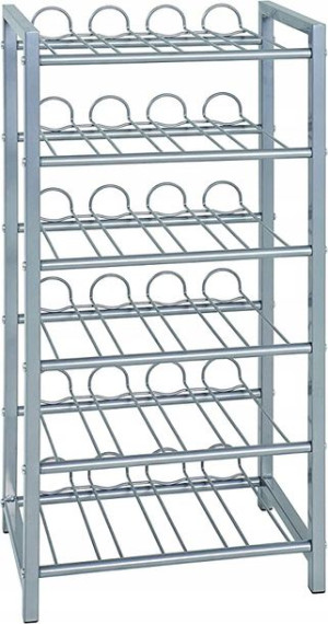 Stojak na butelki z 6 półkami HAKU, 72 cm