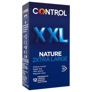 Control Nature 2Xtra Large prezerwatywy powiększone naturalny lateks 12szt.