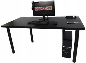 Biurko Gamingowe Stół Duży 160x80 Czarne Producent