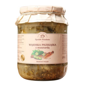 Wąsoska Przekąska z musztardą 660 g Ogródek Dziadunia