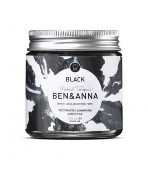 BEN&ANNA wybielająca pasta do zębów, węgiel aktywny, bez fluoru, 100ml