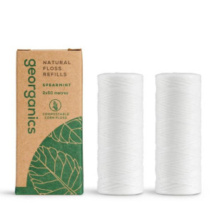 Georganics, Naturalna dentystyczna nić, Miętowa, 2x50m uzupełnienie