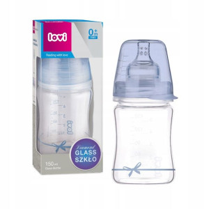 Lovi Butelka Szklana Diamond Glass Boy 150ml 0m+