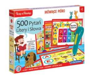 Clementoni: Mówiące Pióro 500 Pytań - Litery i Słowa