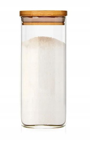 Kwadratowy Pojemnik Pokrywka Bambus 6x15cm 300 Ml
