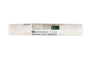 StarchBag, Worki na śmieci biodegradowalne, 8L, 25szt.