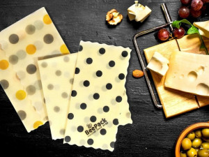 BeePack, Ekologiczne woskowijki do przechowywania żywności S,M,L, 3szt.