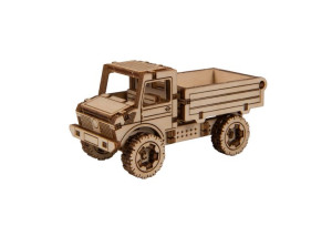 Drewniane Puzzle 3D - Model Ciężarówka (Mercedes Unimog)