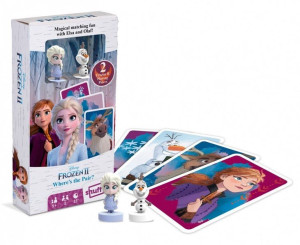 Kraina Lodu II Gra karciana z figurkami Elsa i Olaf Cartamundi