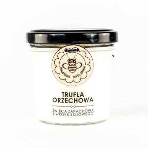 Miodowa Mydlarnia, Naturalna świeca sojowa TRUFLA ORZECHOWA 120ml