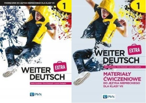 ZESTAW weiter Deutsch Extra 1 kl 7 PWN Podr+ćwicz