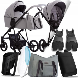 Wózek Bebetto 2w1 Flavio Pro 10 I Adaptery Cybex
