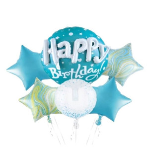 Zestaw Balonów Foliowych"happy Birthday"(6szt)