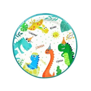 6xtalerzyki Papierowe"dinozaur"