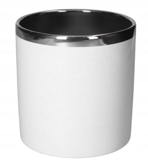 Doniczka Osłonka Ceramiczna Biała Doniczki Osłonki