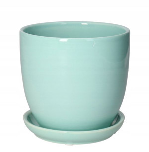 Doniczka Osłonka Ceramiczna Z Podstawką Doniczki